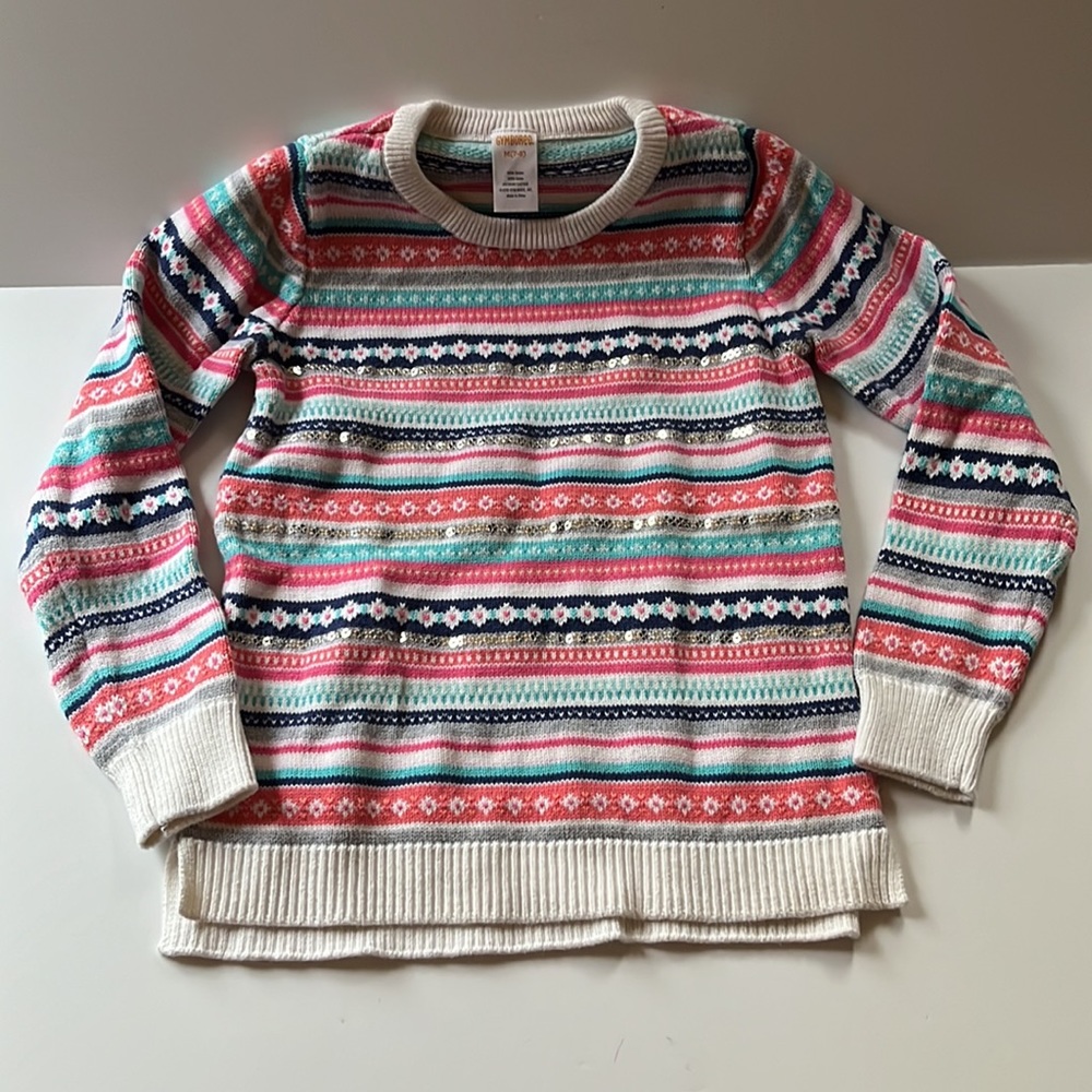 Gymboree | Sequins Stripe Cotton Sweater